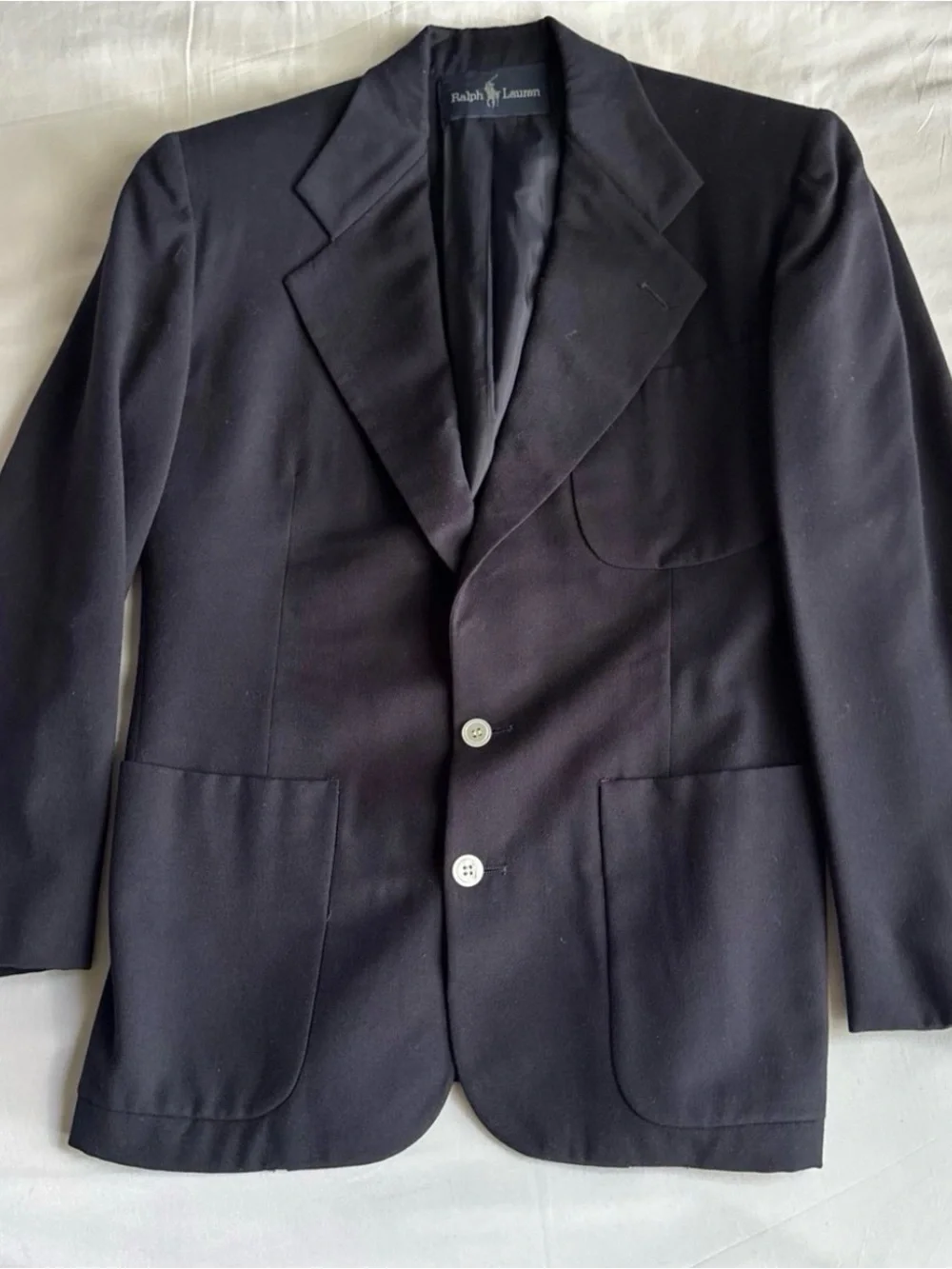 Ralph Lauren Dark Navy Wool Blazer